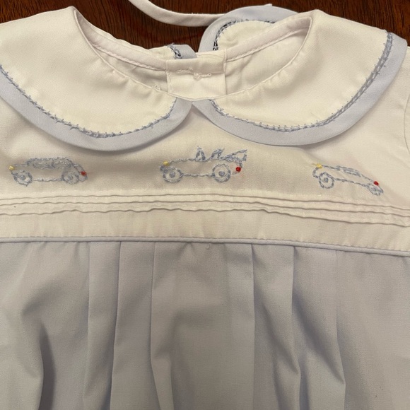 Petit Ami Take Me Home Gown + Matching Bonnet - Picture 2 of 6